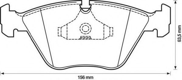 Тормозные колодки JURID 571355J