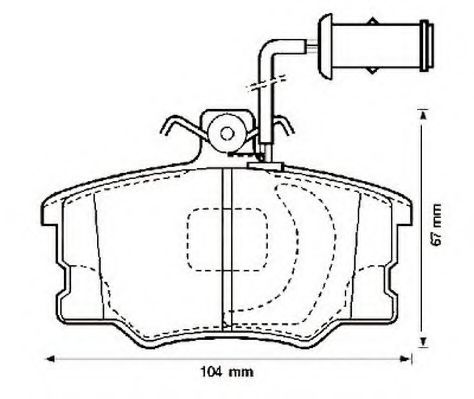 Тормозные колодки JURID 571364J