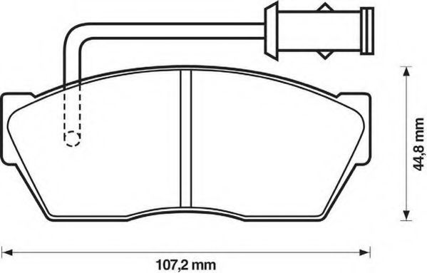 Тормозные колодки JURID 571386J