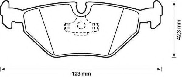 Тормозные колодки JURID 571387J