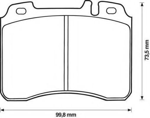 Тормозные колодки JURID 571413J