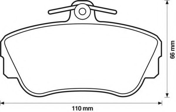 Тормозные колодки JURID 571414J