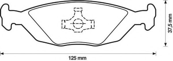 Тормозные колодки JURID 571428J