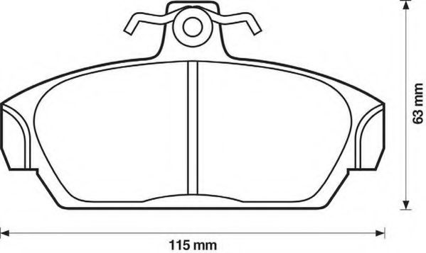 Тормозные колодки JURID 571436J