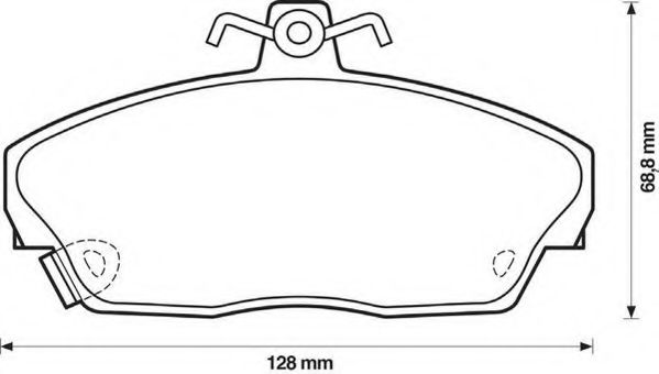 Тормозные колодки JURID 571438J