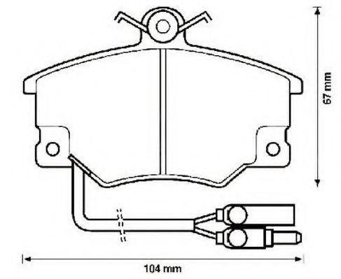 Тормозные колодки JURID 571452J
