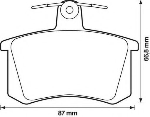 Тормозные колодки JURID 571462J