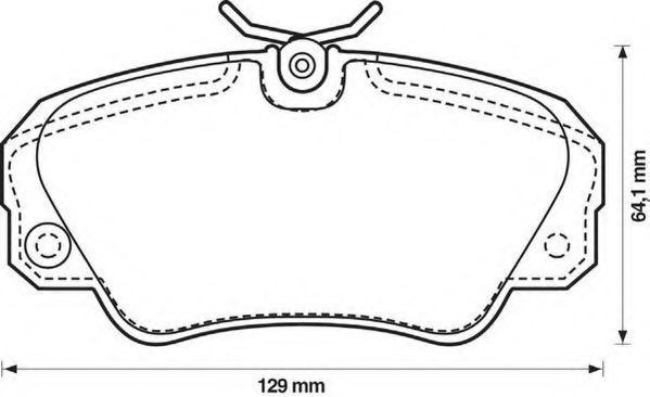 Тормозные колодки JURID 571493J