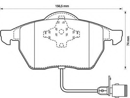 Тормозные колодки JURID 571512J