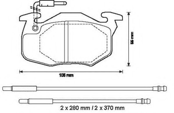 Тормозные колодки JURID 571525J