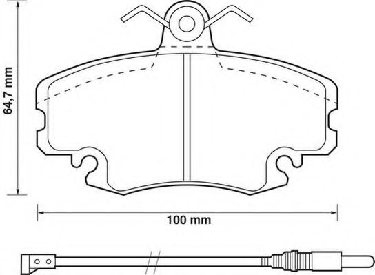 Тормозные колодки JURID 571526J