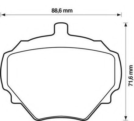 Тормозные колодки JURID 571803J