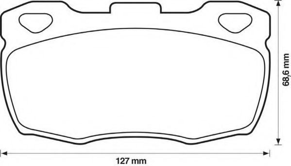 Тормозные колодки JURID 571827J