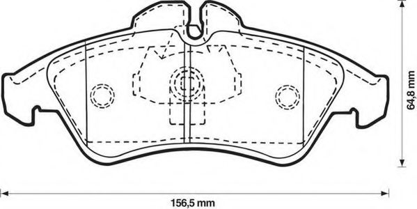 Тормозные колодки JURID 571844J