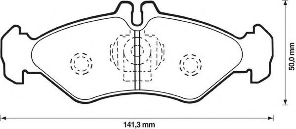 Тормозные колодки JURID 571846J