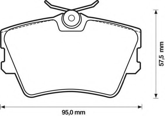 Тормозные колодки JURID 571875J