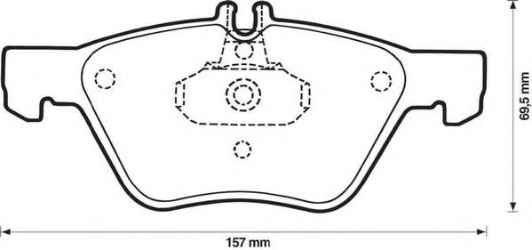 Тормозные колодки JURID 571876J