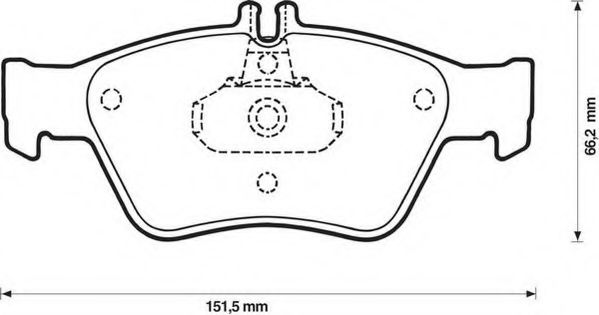 Тормозные колодки JURID 571877J