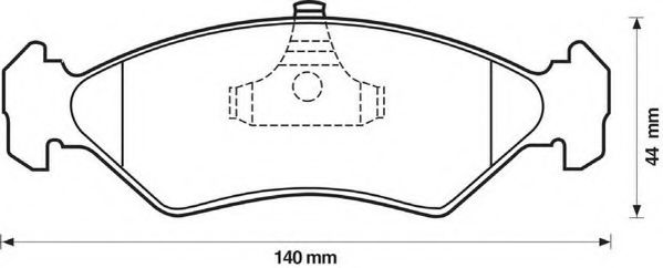 Тормозные колодки JURID 571913J