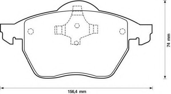 Тормозные колодки JURID 571921J