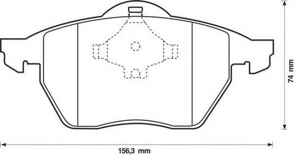 Тормозные колодки JURID 571935J