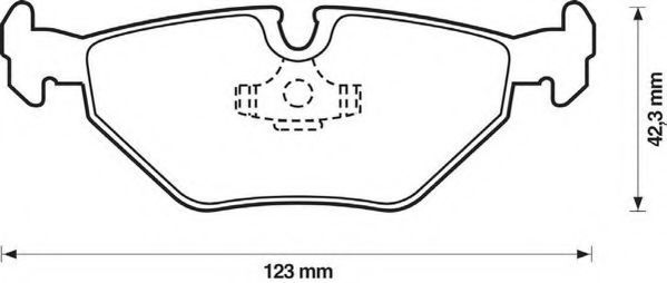 Тормозные колодки JURID 571936J