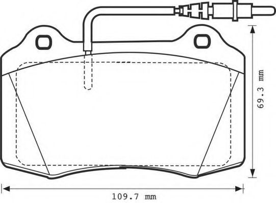 Тормозные колодки JURID 571999J