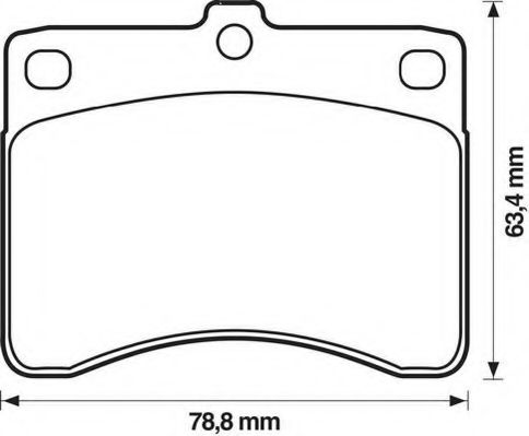 Тормозные колодки JURID 572118J
