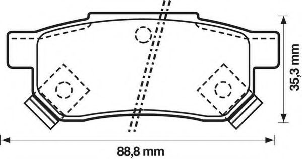 Тормозные колодки JURID 572136J