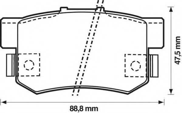 Тормозные колодки JURID 572138J