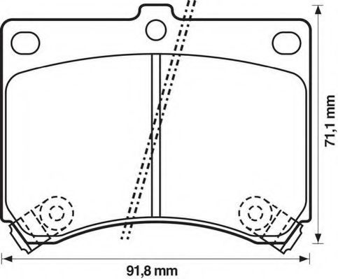 Тормозные колодки JURID 572146J