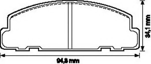Тормозные колодки jurid 572148J