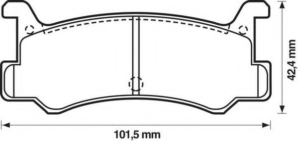 Тормозные колодки JURID 572162J
