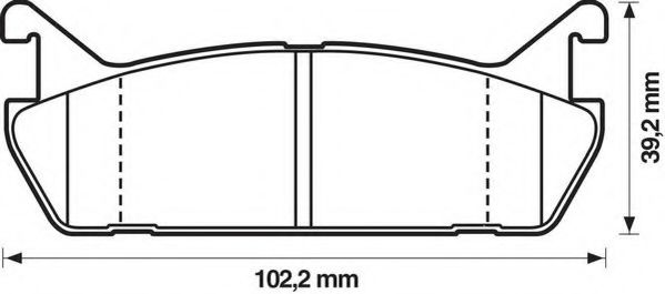Тормозные колодки JURID 572163J