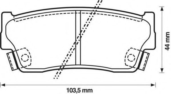 Тормозные колодки JURID 572166J