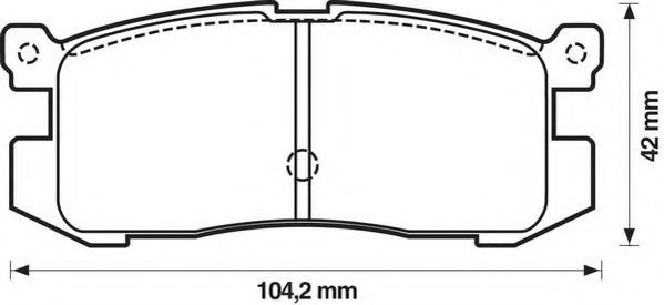 Тормозные колодки JURID 572169J
