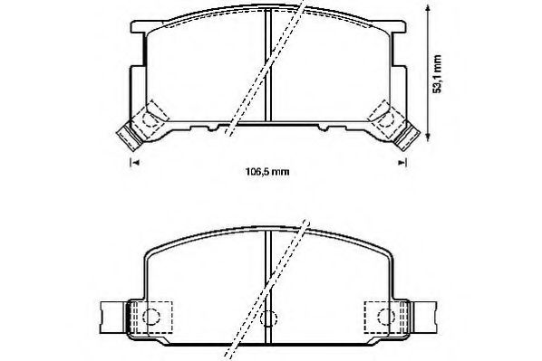 Тормозные колодки jurid 572172J
