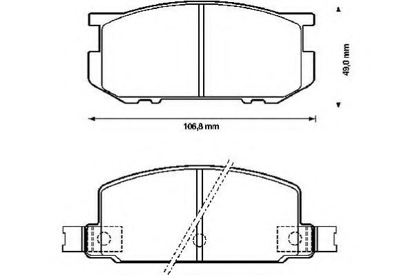 Тормозные колодки jurid 572177J