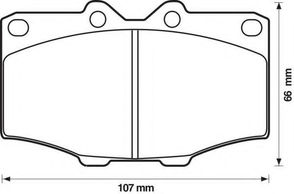 Тормозные колодки JURID 572178J