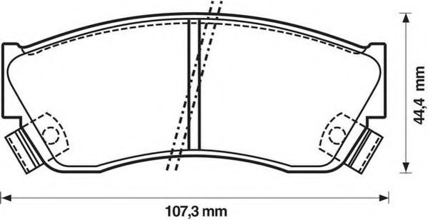Тормозные колодки JURID 572179J