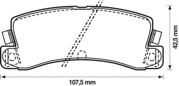 Тормозные колодки JURID 572182J