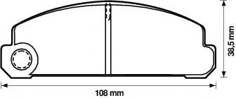 Тормозные колодки jurid 572195J