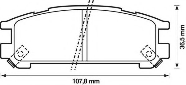 Тормозные колодки JURID 572197J