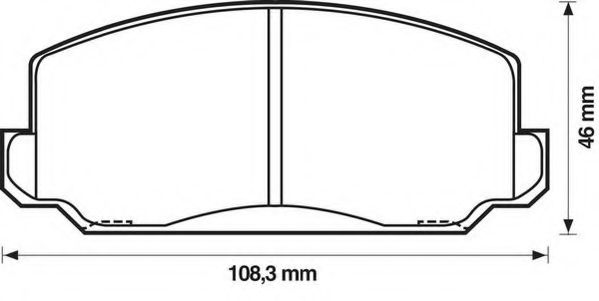 Тормозные колодки JURID 572205J