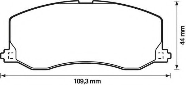 Тормозные колодки JURID 572217J