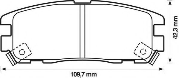 Тормозные колодки JURID 572221J