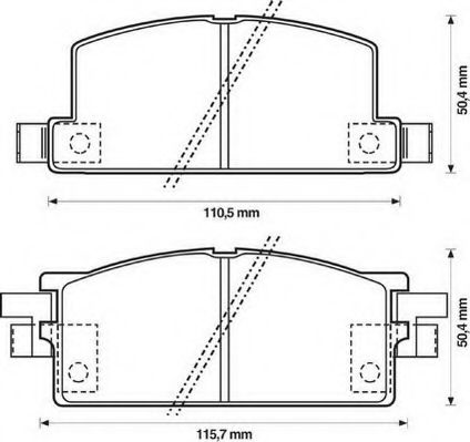 Тормозные колодки JURID 572225J