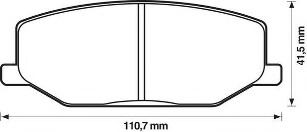 Тормозные колодки JURID 572226J