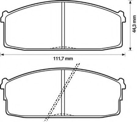 Тормозные колодки JURID 572230J