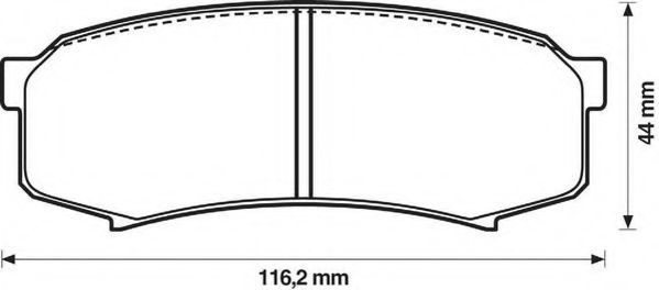 Тормозные колодки JURID 572245J